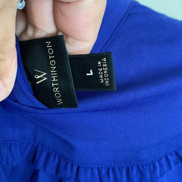 Blue Blouse Button-up - Picture 4 of 5